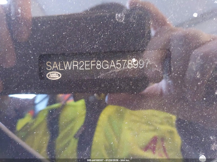 2016 Land Rover Range Rover Sport 5.0L V8 Supercharged/5.0L V8 Supercharged Dynamic VIN: SALWR2EF8GA578997 Lot: 44168357