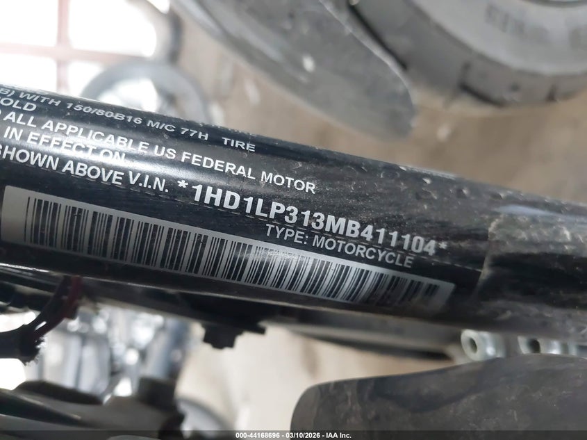 2021 Harley-Davidson Xl1200 Ns VIN: 1HD1LP313MB411104 Lot: 44168696