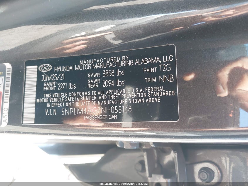 2022 Hyundai Elantra Sel VIN: 5NPLM4AG7NH055138 Lot: 44169182