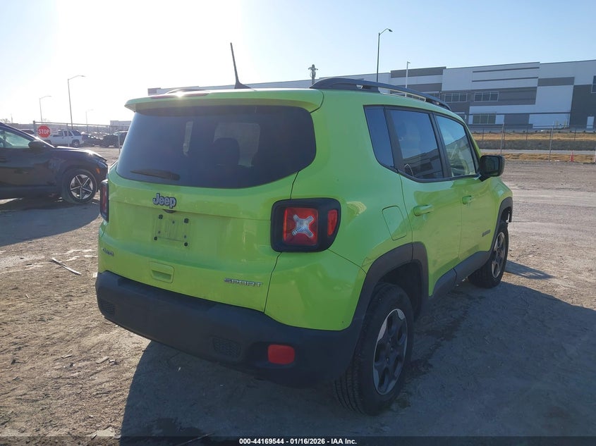 VIN ZACCJBAB2JPH08123 2018 JEEP RENEGADE SPORT 4X4