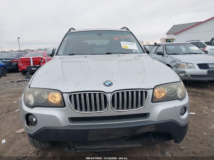 2009 BMW X3 xDrive30I VIN: WBXPC93469WJ29821 Lot: 44170303