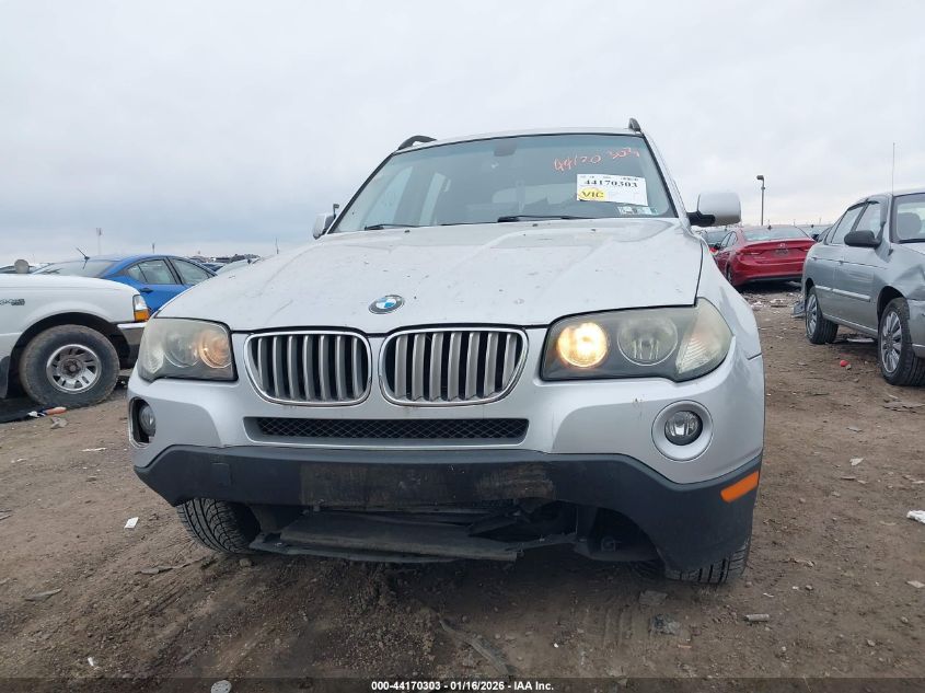 2009 BMW X3 xDrive30I VIN: WBXPC93469WJ29821 Lot: 44170303