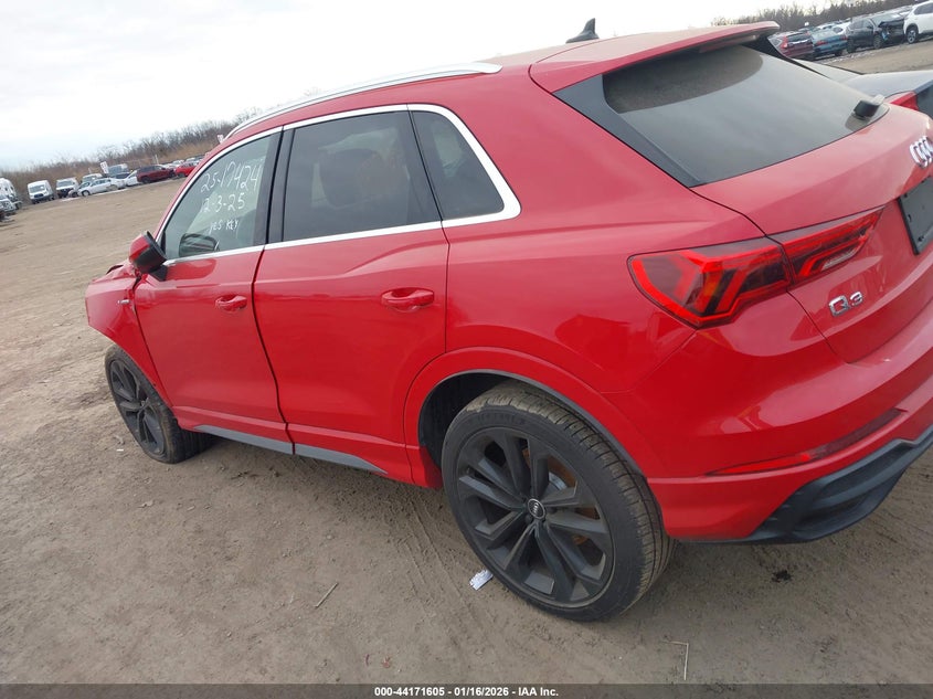 2020 Audi Q3 Premium Plus 45 Tfsi S Line Quattro Tiptronic VIN: WA1EECF37L1114614 Lot: 44171605