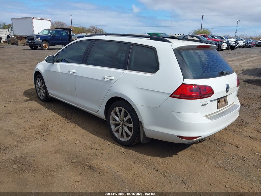 2017 VOLKSWAGEN GOLF SPORTWAGEN auction photo 3