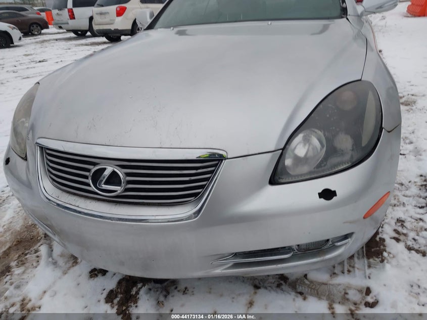 2009 LEXUS SC CABRIO 4.3L V-8 DOHC, VVT, 288HP