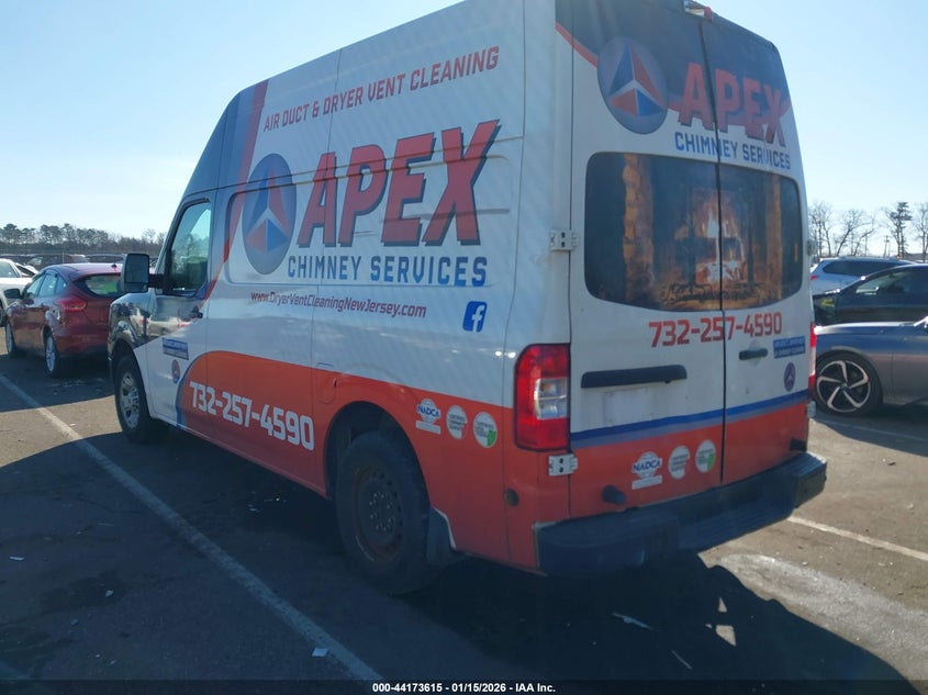 2020 Nissan Nv Cargo Nv2500 Hd Sv High Roof V6