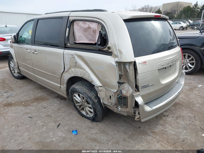 Vin: 2c4rdgcg5fr648347, lot: 44670182, dodge grand caravan sxt 20153