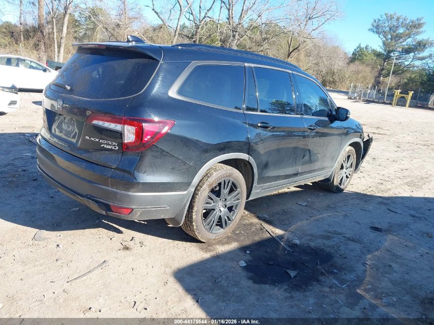 2022 Honda Pilot Awd Black Edition