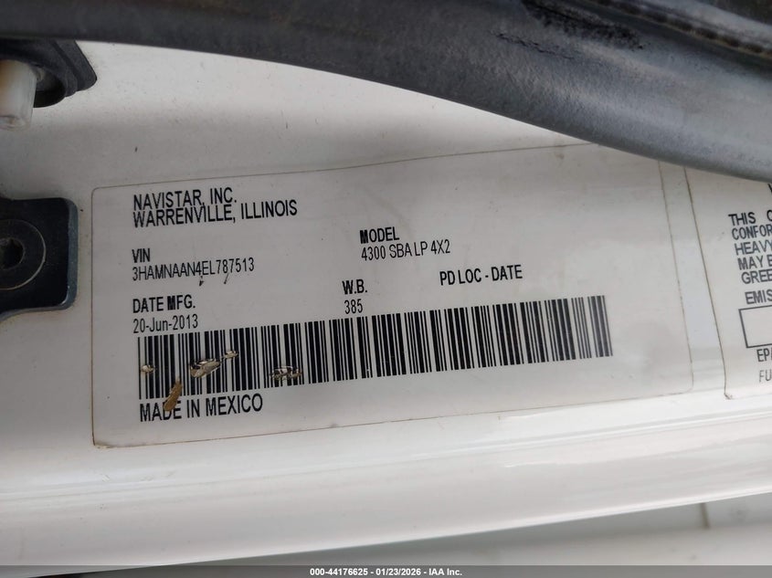 2014 INTERNATIONAL 4000 4300 LP TRUCK N/A
