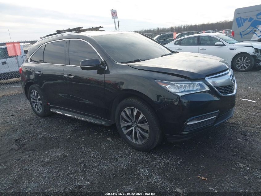 2016 Acura Mdx Technology Acurawatch Plus Packages/Technology Package