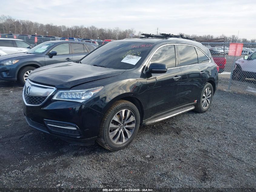 2016 Acura Mdx Technology Acurawatch Plus Packages/Technology Package