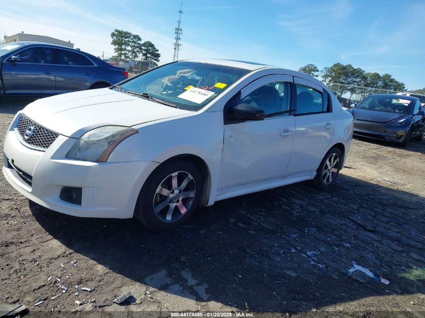 2012 Nissan Sentra 2.0 Sr VIN: 3N1AB6AP9CL649609 Lot: 44178480