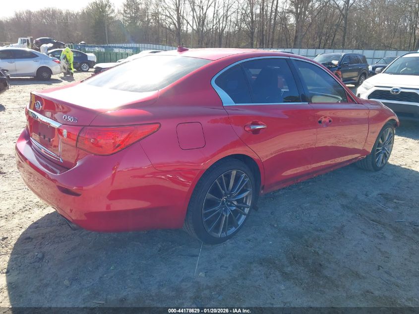 2017 Infiniti Q50 3.0T Red Sport 400