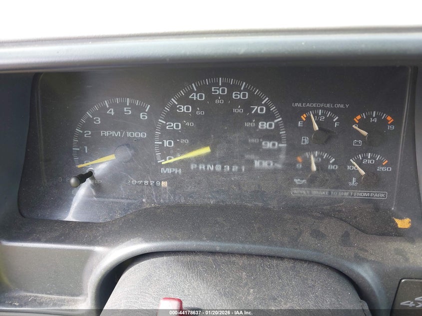 1997 Chevrolet Tahoe Ls VIN: 1GNEK13RXVJ406599 Lot: 44178637