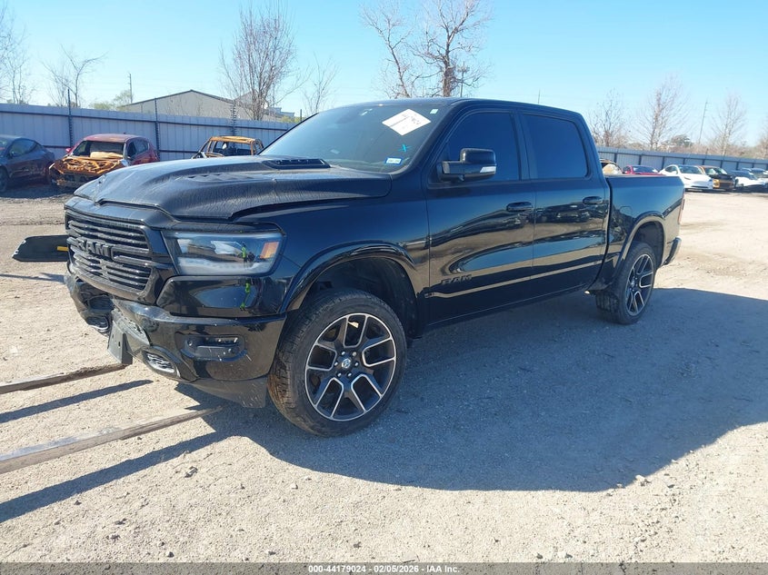 Vin: 1c6rrejt0kn769825, lot: 44675015, ram 1500 laramie  4x2 5'7 box 20192