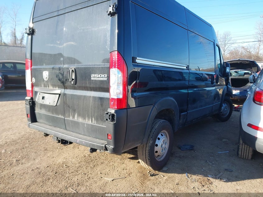 Vin: 3c6lrvcgxpe500152, lot: 44676135, ram promaster 2500 high roof 136 wb 20234