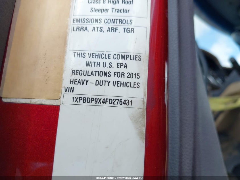 2015 PETERBILT 579 auction photo 8