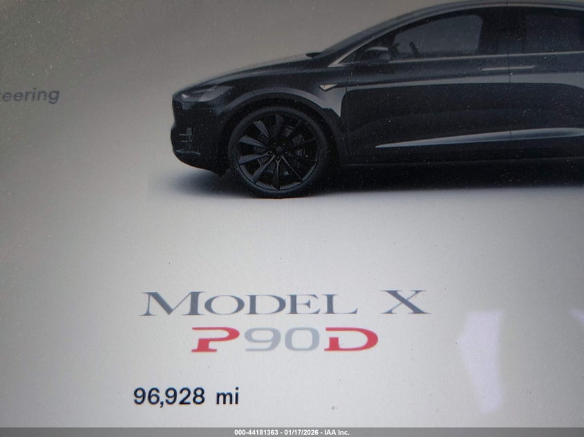 2016 Tesla Model X 60D/P100D/P90D VIN: 5YJXCAE48GF006258 Lot: 44181363