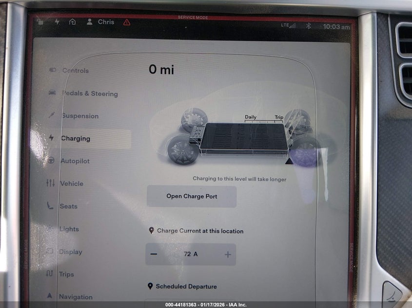 2016 Tesla Model X 60D/P100D/P90D VIN: 5YJXCAE48GF006258 Lot: 44181363