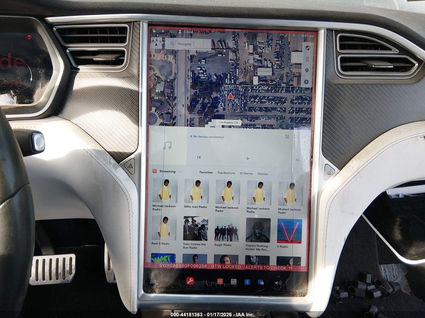 2016 Tesla Model X 60D/P100D/P90D VIN: 5YJXCAE48GF006258 Lot: 44181363