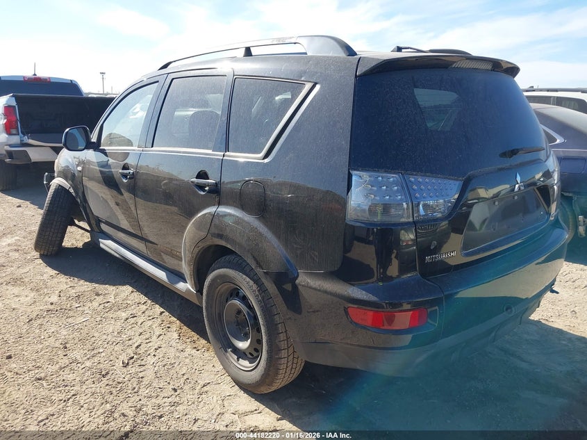 2012 Mitsubishi Outlander 2.4 Es black Lot 111044182220 Vin JA4AS2AW7CU007788