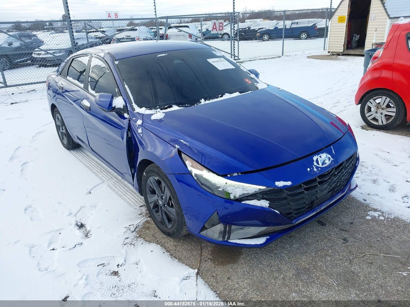 2022 Hyundai Elantra Hybrid Blue