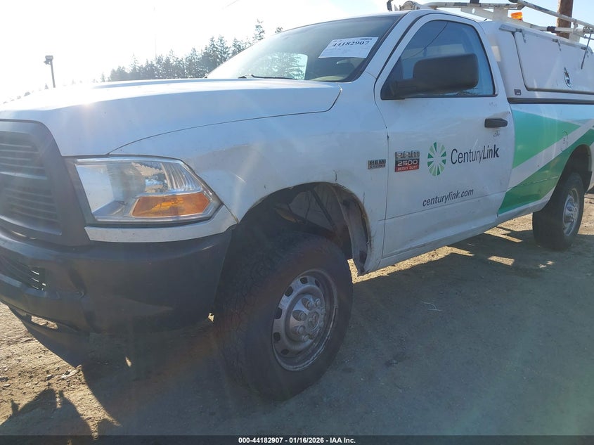 2012 Ram 2500 5.7 Ram 2500 St white Lot 111044182907 Vin 3C6LD5AT7CG230200