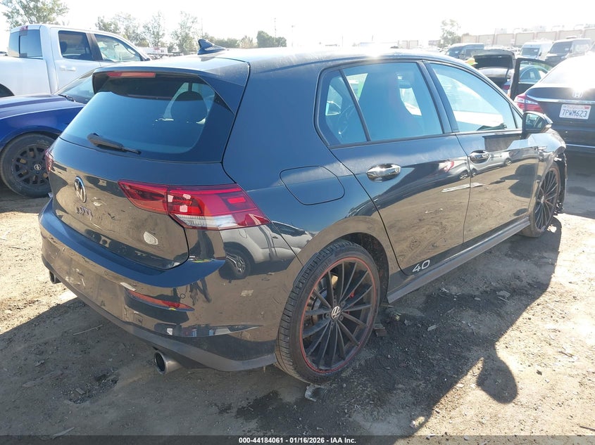 Vin: wvw8a7cd4pw154094, lot: 44680052, volkswagen golf gti 2.0t 40th anniversary edition 20234