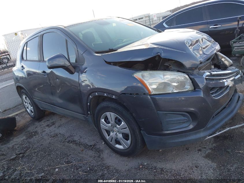 2016 Chevrolet Trax 1Ls VIN: 3GNCJKSB0GL142986 Lot: 44185062