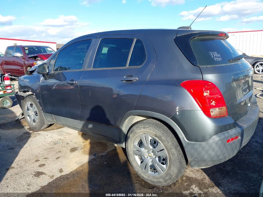 2016 Chevrolet Trax 1Ls VIN: 3GNCJKSB0GL142986 Lot: 44185062