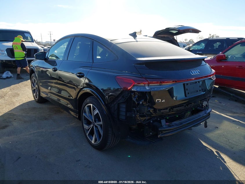 Vin: wa13ubfz6rp038236, lot: 44681950, audi q4 sportback e-tron premium plus 55 quattro 20243