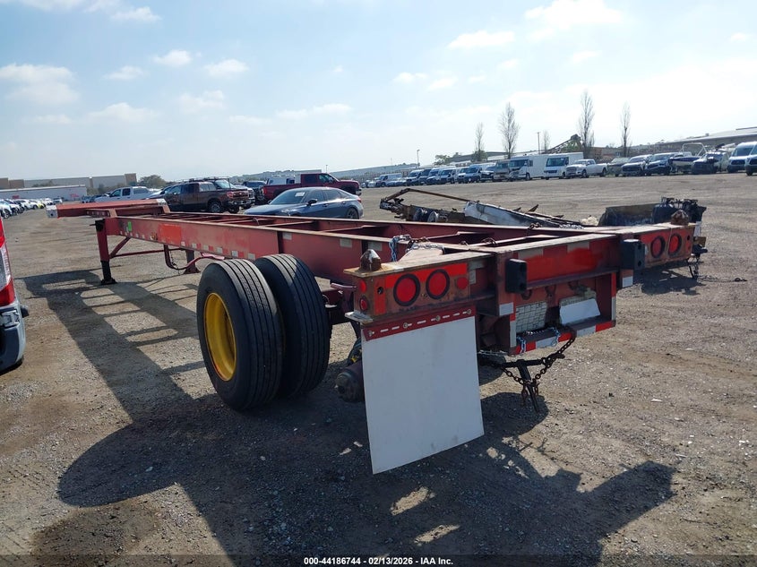 1989 FRUEHAUF CONTAINER CHASSIS auction photo 3