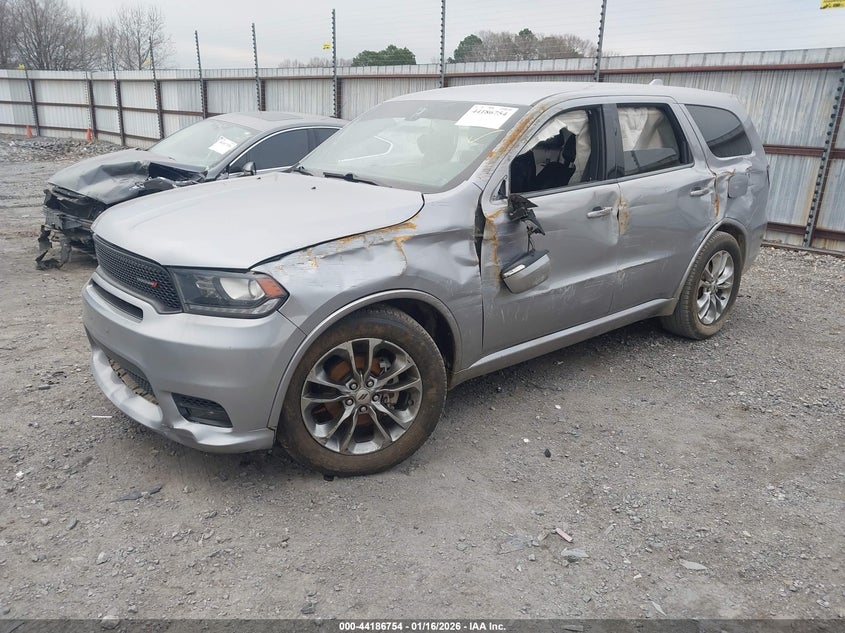 Vin: 1c4rdhdgxkc662932, lot: 44682745, dodge durango gt plus rwd 20192