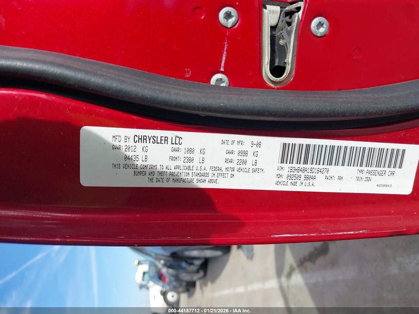 2009 Dodge Caliber Sxt VIN: 1B3HB48A19D164270 Lot: 44187712