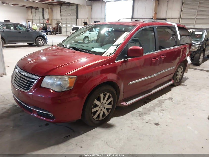 Vin: 2c4rc1bg0dr508396, lot: 44683789, chrysler town & country touring 20132
