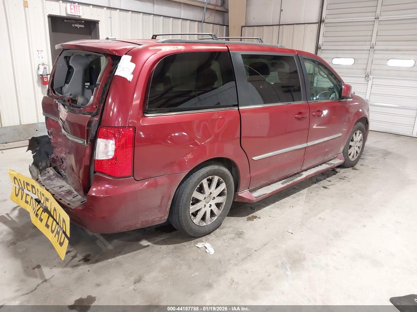 Vin: 2c4rc1bg0dr508396, lot: 44683789, chrysler town & country touring 20134