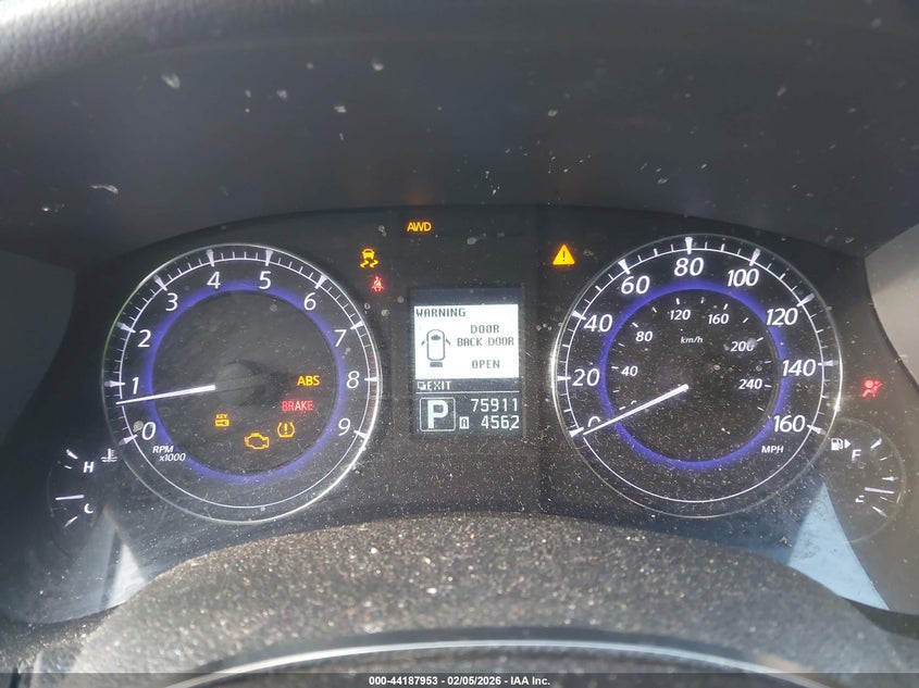 2012 Infiniti Ex35 Journey VIN: JN1AJ0HR9CM450721 Lot: 44187953