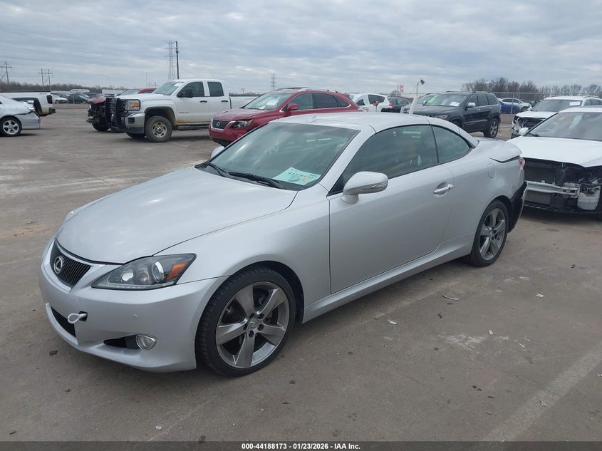 Vin: jthff2c28b2515206, lot: 44684174, lexus is 250c 20112