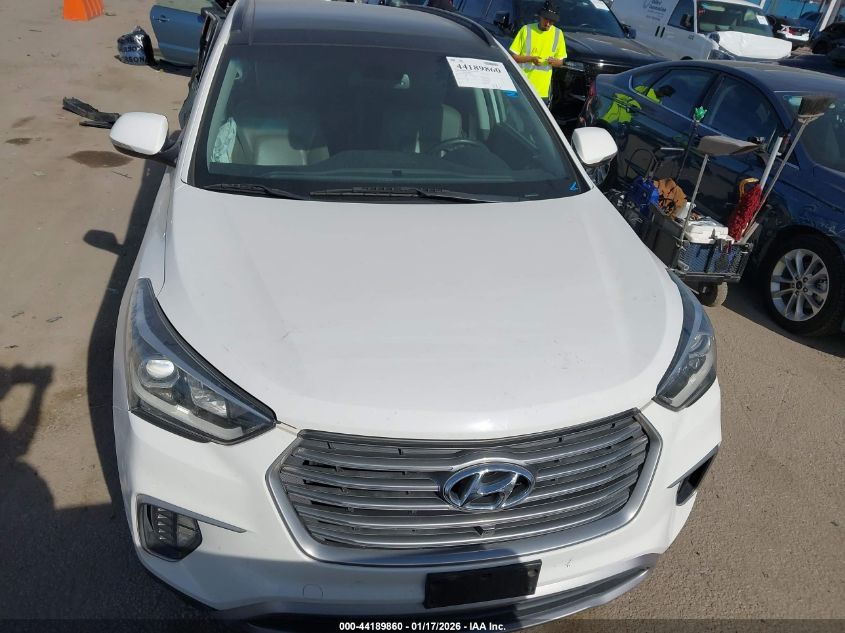 2017 Hyundai Santa Fe VIN: KM8SR4HF9HU179394 Lot: 44189860
