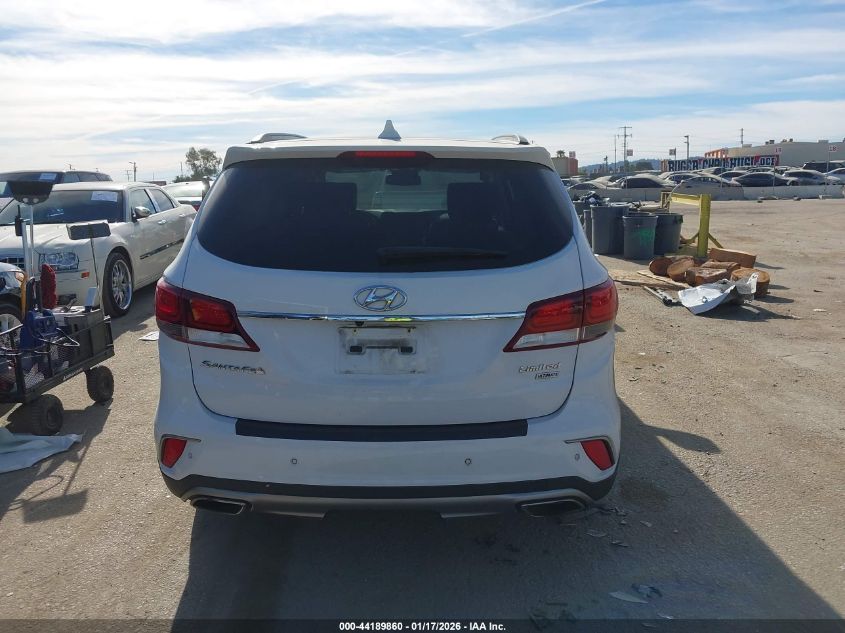 2017 Hyundai Santa Fe VIN: KM8SR4HF9HU179394 Lot: 44189860