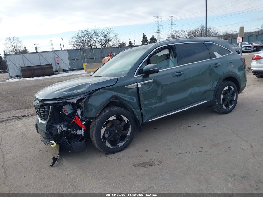 Vin: kndrh4jg0s5418826, lot: 44686796, kia sorento hybrid ex 20252