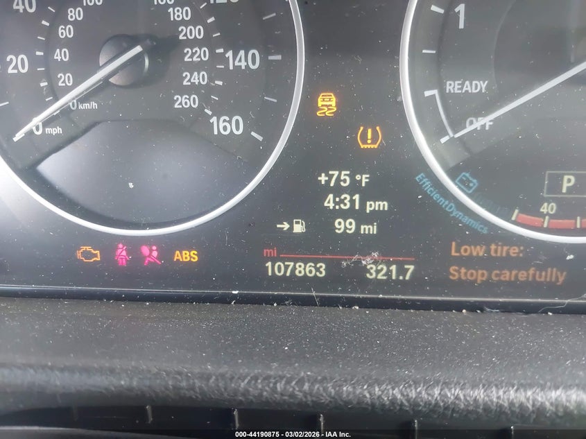 2014 BMW 320I VIN: WBA3B1G51ENT00832 Lot: 44190875