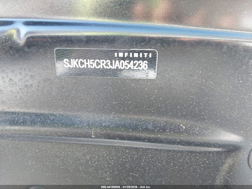 2018 Infiniti Qx30 Premium VIN: SJKCH5CR3JA054236 Lot: 44190906