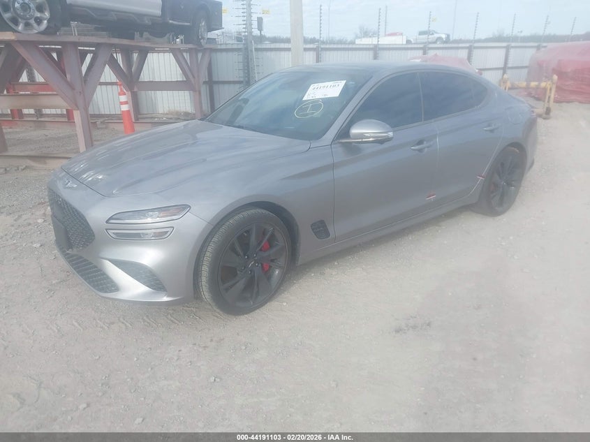 Vin: kmtg54te7pu122759, lot: 44687104, genesis g70 3.3t rwd 20232