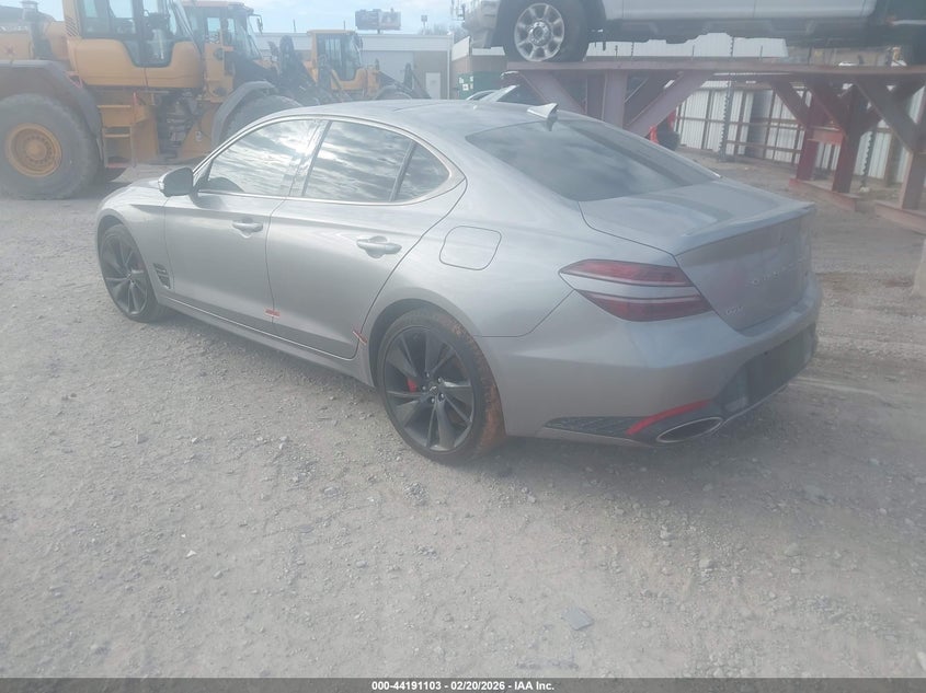 Vin: kmtg54te7pu122759, lot: 44687104, genesis g70 3.3t rwd 20233
