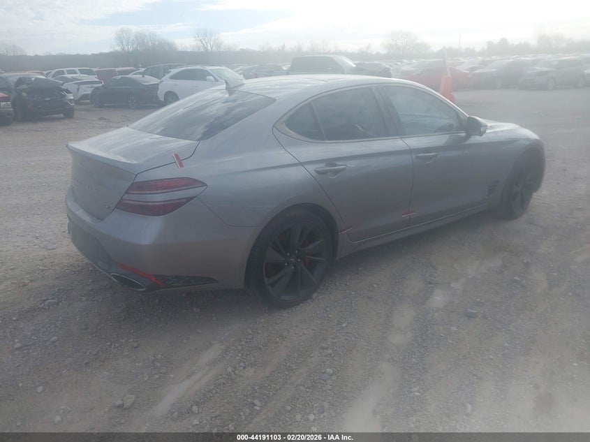 Vin: kmtg54te7pu122759, lot: 44687104, genesis g70 3.3t rwd 20234