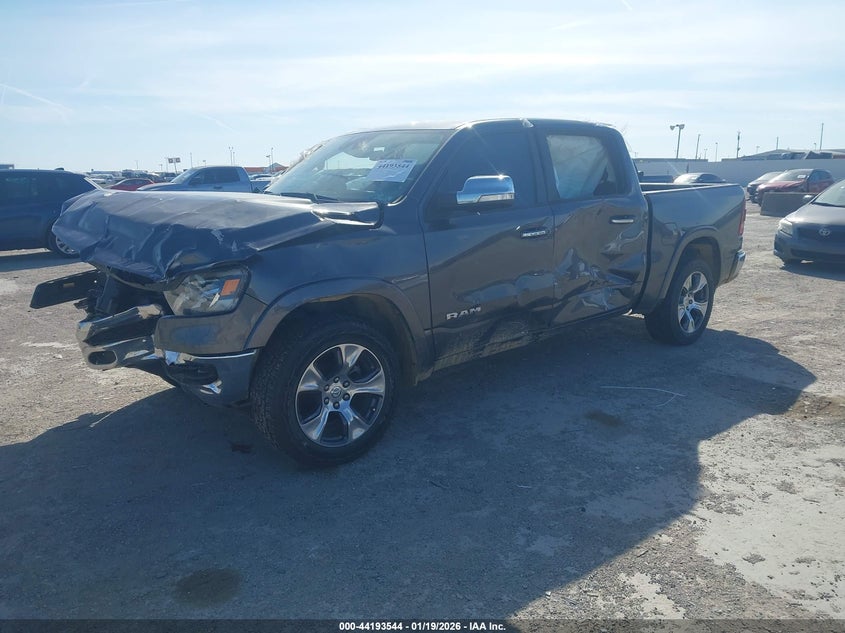 Vin: 1c6srfjtxmn600504, lot: 44689544, ram 1500 laramie  4x4 5'7 box 20212