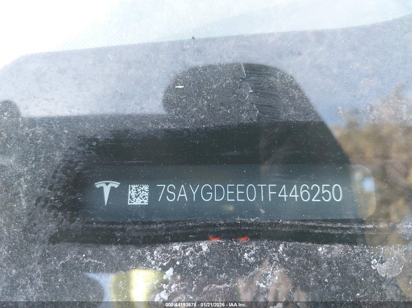 VIN 7SAYGDEE0TF446250 2026 TESLA MODEL Y LONG RANGE LAUNCH SERIES/PREMIUM ALL-WHEEL DRIVE