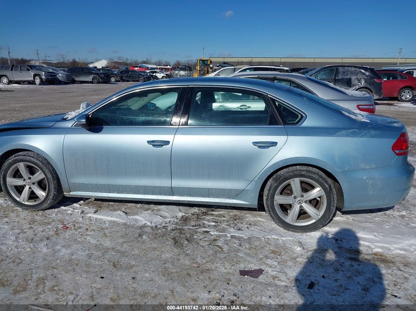 2012 Volkswagen Passat 2.5L Se VIN: 1VWBP7A36CC012434 Lot: 44193742