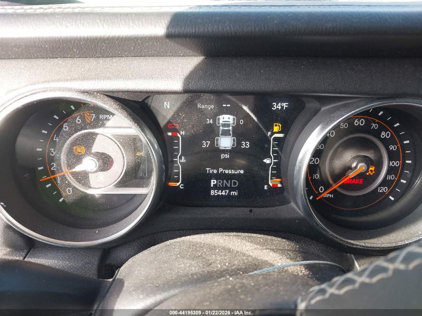 2020 Jeep Gladiator Overland 4X4 VIN: 1C6HJTFG4LL123736 Lot: 44195309